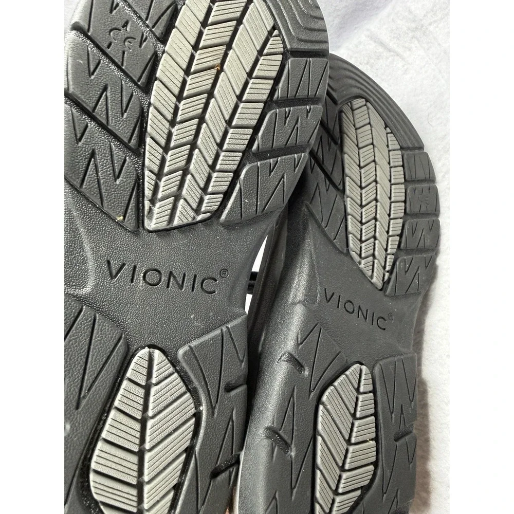 Vionic Leo Men's Size 8 Black Adjustable Sport Sandals Orthotic Comfort